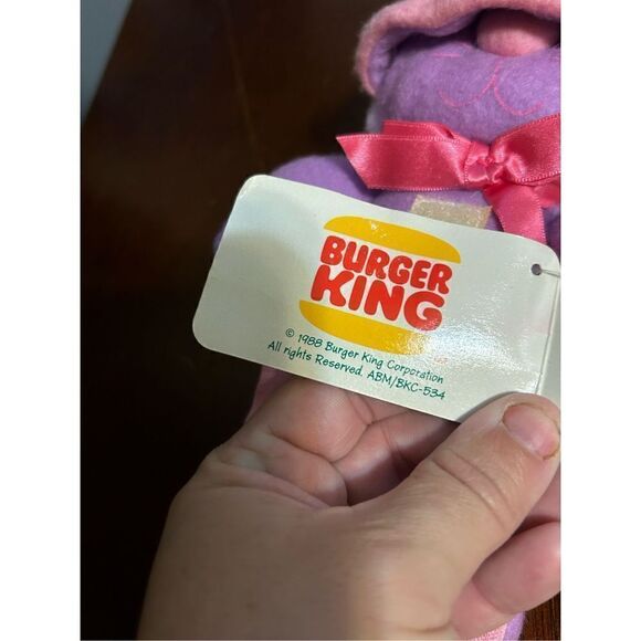 NWT vintage 1987 hallmark Burger King Purr Tenders plush - Picture 7 of 9